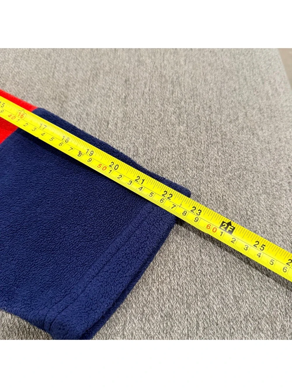 Vintage Tommy Jeans Fleece Sweatshirt Mens M Navy Colorblock 90s Y2K